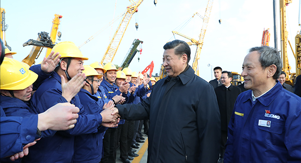 中共中央總書記、國家主席、中央軍委主席習(xí)近平親臨徐工集團(tuán)考察調(diào)研