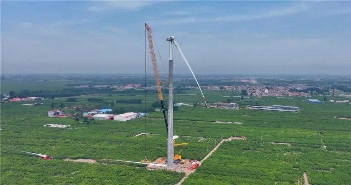 “全球第一吊”再臨燕趙！166米，XCA4000助力華北綠電