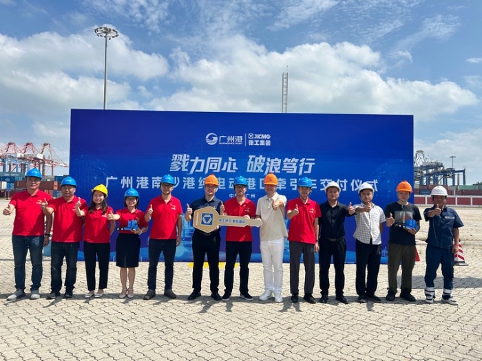 全力以赴！徐工純電動(dòng)港口牽引車綠動(dòng)廣州南沙港