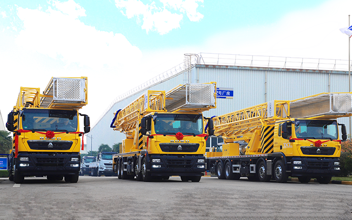 實(shí)用為王，破解路橋檢測(cè)難題！ 徐工橋梁檢測(cè)車批量啟程西部